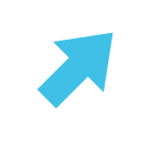 Up-Right Arrow as drawn by Google in Android 5.0