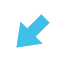 Down-Left Arrow as drawn by Google in Android 5.0