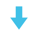 Down Arrow as drawn by Google in Android 5.0