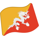 Flag: Bhutan as drawn by Google in Android 6.0.1