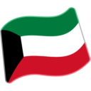Flag: Kuwait as drawn by Google in Android 6.0.1