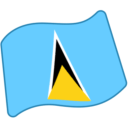 Flag: St. Lucia, the previous design