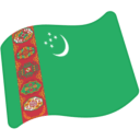 Flag: Turkmenistan, the previous design