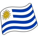 Flag: Uruguay as drawn by Google in Android 6.0.1