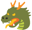 ドラゴンの顔 as drawn by Google in Android 6.0.1