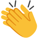 Clapping Hands as drawn by Google in Android 6.0.1