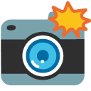 Camera with Flash as drawn by Google in Android 6.0.1