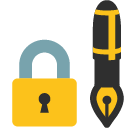 Locked with Pen, the previous design