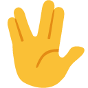 Vulkanischer Gruß as drawn by Google in Android 6.0.1