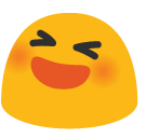 Grinning Squinting Face, the previous design