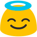 Smiling Face with Halo, the previous design