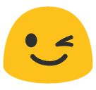 Winking Face as drawn by Google in Android 6.0.1