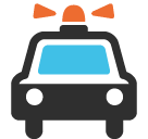 Oncoming Police Car, the previous design