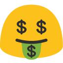Money-Mouth Face, the previous design