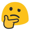 Thinking Face as drawn by Google in Android 6.0.1