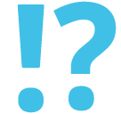 Exclamation Question Mark as drawn by Google in Android 6.0.1
