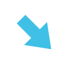 Down-Right Arrow as drawn by Google in Android 6.0.1