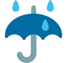 Umbrella with Rain Drops, the previous design