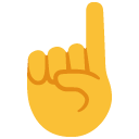 Index Pointing up as drawn by Google in Android 6.0.1