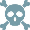 Skull and Crossbones as drawn by Google in Android 6.0.1