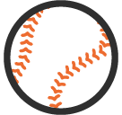 Baseball as drawn by Google in Android 6.0.1
