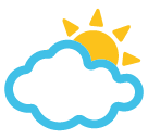 Sun Behind Cloud as drawn by Google in Android 6.0.1
