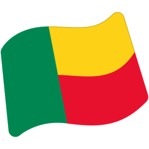 Flag: Benin as drawn by Google in Android 7.0