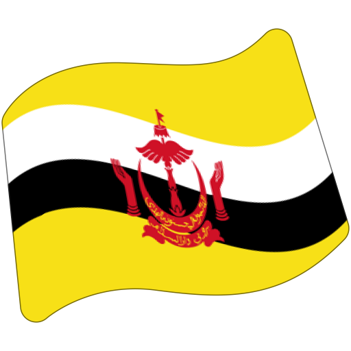 Flag: Brunei as drawn by Google in Android 7.0