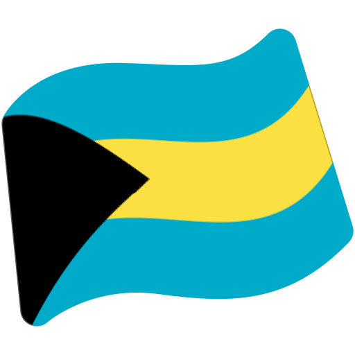 Flag: Bahamas as drawn by Google in Android 7.0