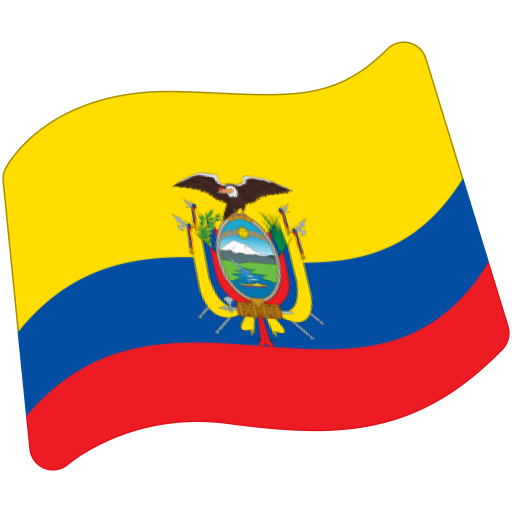 Flag: Ecuador as drawn by Google in Android 7.0