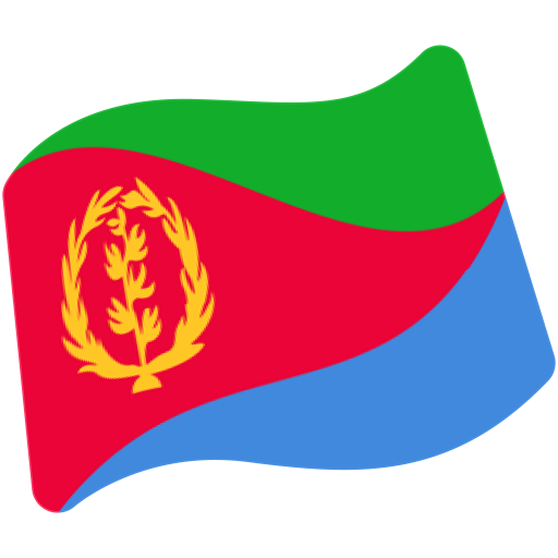 Flag: Eritrea as drawn by Google in Android 7.0