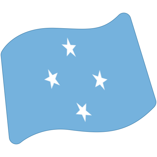 Flag: Micronesia as drawn by Google in Android 7.0