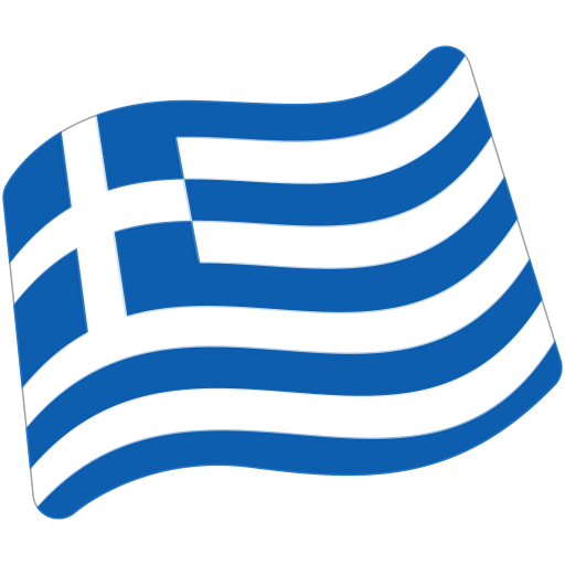 Flag: Greece as drawn by Google in Android 7.0