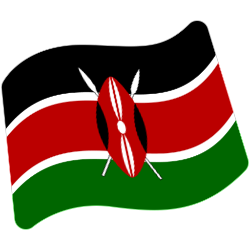 Flag: Kenya as drawn by Google in Android 7.0
