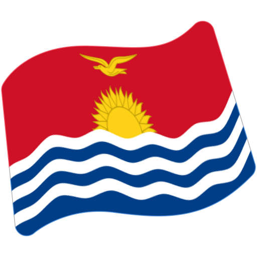Flag: Kiribati as drawn by Google in Android 7.0
