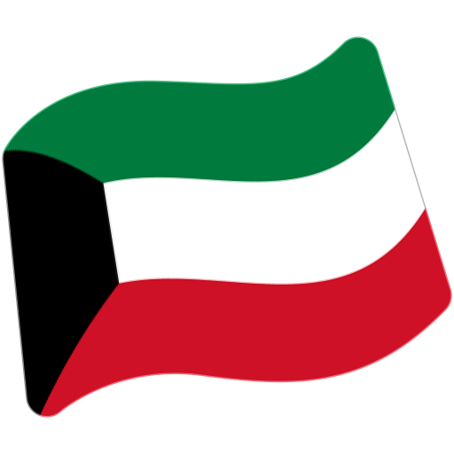 Flag: Kuwait as drawn by Google in Android 7.0