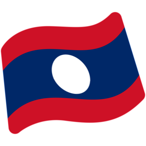 Flag: Laos as drawn by Google in Android 7.0
