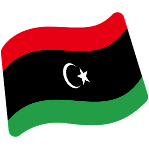 Flag: Libya as drawn by Google in Android 7.0