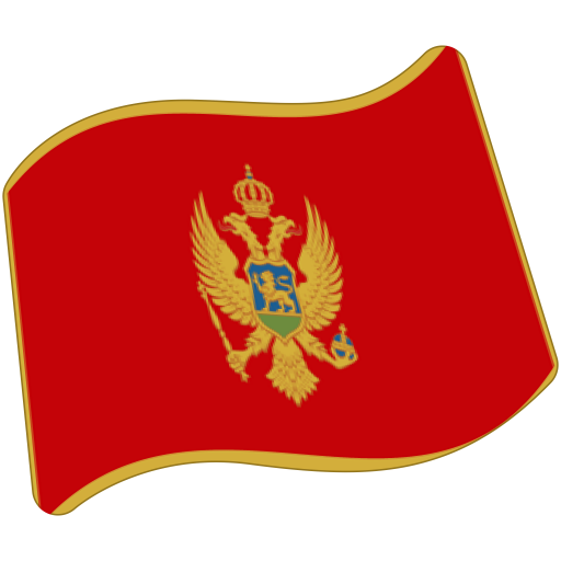 Flag: Montenegro as drawn by Google in Android 7.0