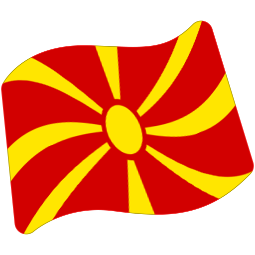 Flag: North Macedonia as drawn by Google in Android 7.0