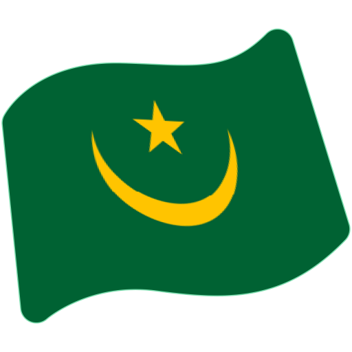 Flag: Mauritania as drawn by Google in Android 7.0