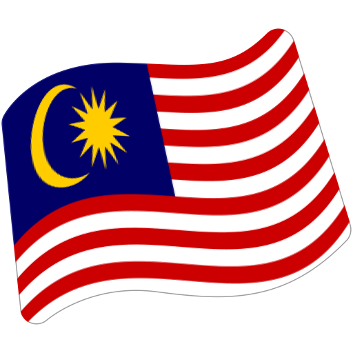 Flag: Malaysia as drawn by Google in Android 7.0