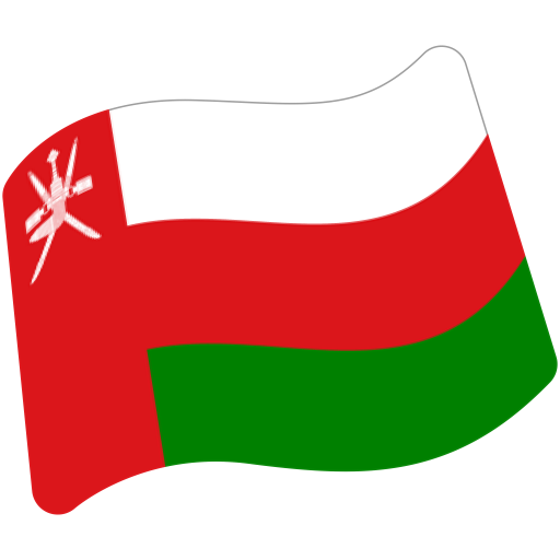 Flag: Oman as drawn by Google in Android 7.0