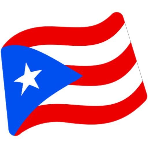 Flag: Puerto Rico as drawn by Google in Android 7.0