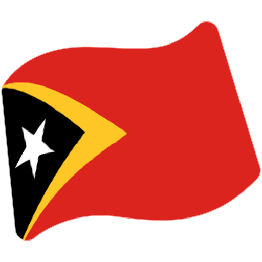 Flag: Timor-Leste as drawn by Google in Android 7.0