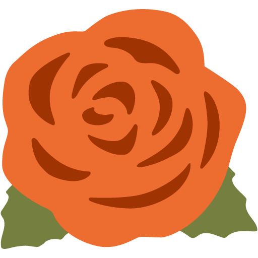 Rose as drawn by Google in Android 7.0