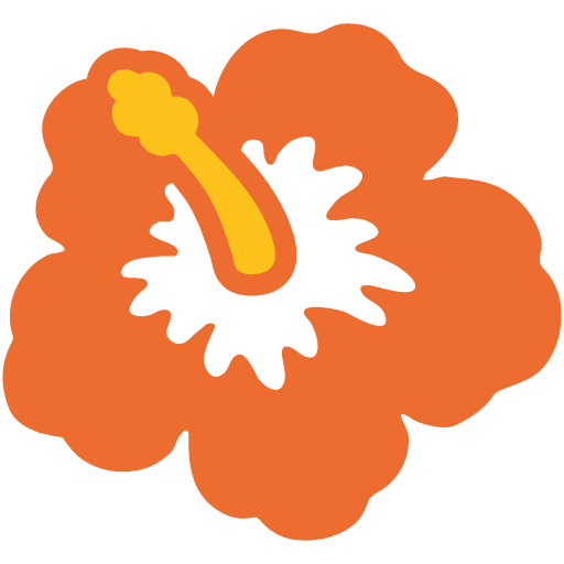 Hibiscus as drawn by Google in Android 7.0