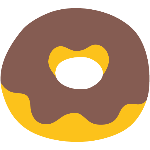 Doughnut as drawn by Google in Android 7.0