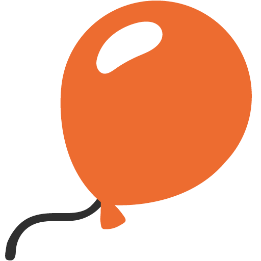 Balloon as drawn by Google in Android 7.0