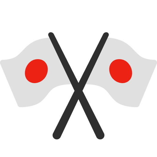 Crossed Flags as drawn by Google in Android 7.0